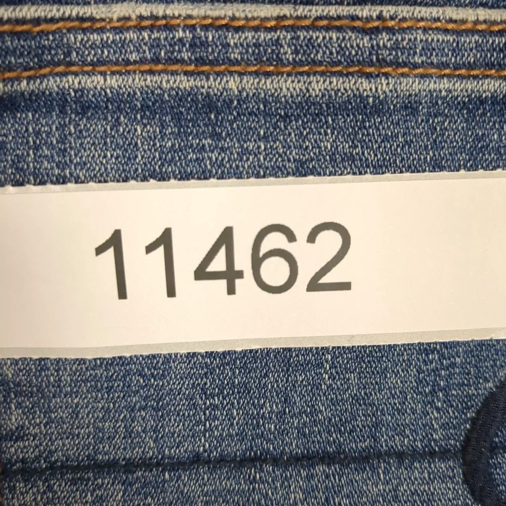American Eagle Super‎ Stretch X Denim Mini Skirt Blue Distressed Raw Hem Size 2